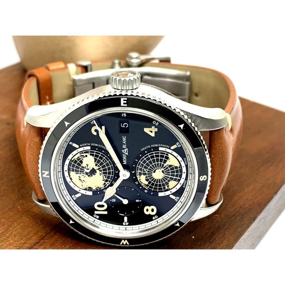 Montblanc Men's Watch Geosphere 1858 Swiss Automatic Black Dial 117837 L… - Picture 9 of 14